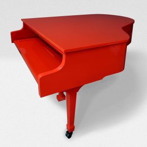 CenterStaging 6' Grand Piano Shell (B) - Red