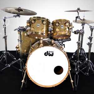 DW Collectors Series Maple/Mahogany Kit - Gold Sparkle