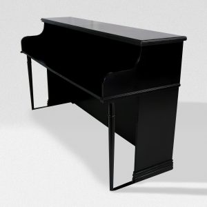 Custom Vintage Keyboards Upright Piano Shell - Black/Natural