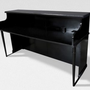 Custom Vintage Keyboards Upright Piano Shell - Black/Black
