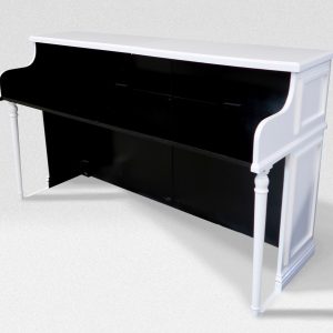 Custom Vintage Keyboards Upright Piano Shell - White